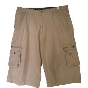 VTG Koman Cotton Multi Pocket Safari Cargo Shorts Mens 38 Gorpore Hiking Camping